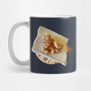 Food Cheese on Cracker with Walnut and Honey Photo Mug